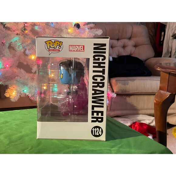 Pop! Deluxe X-Men Nightcrawler Glow in the Dark BAMF PX Previews Exclusive - Picture 4 of 10